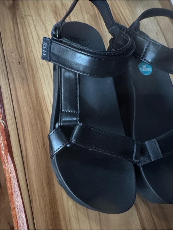 Reef Cushion Rem Hi black sandals Size 7.5 - Picture 6 of 14